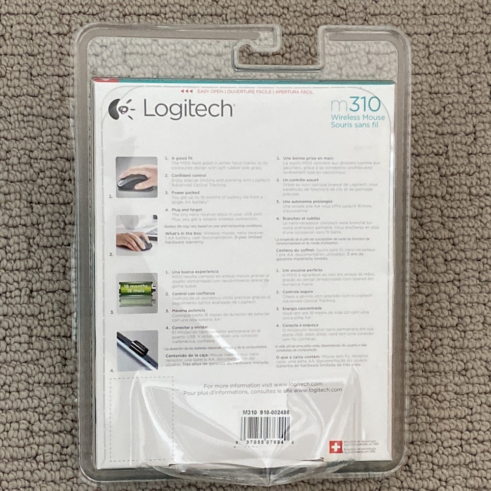 Logitech Wireless Mouse - Picture 2 of 3